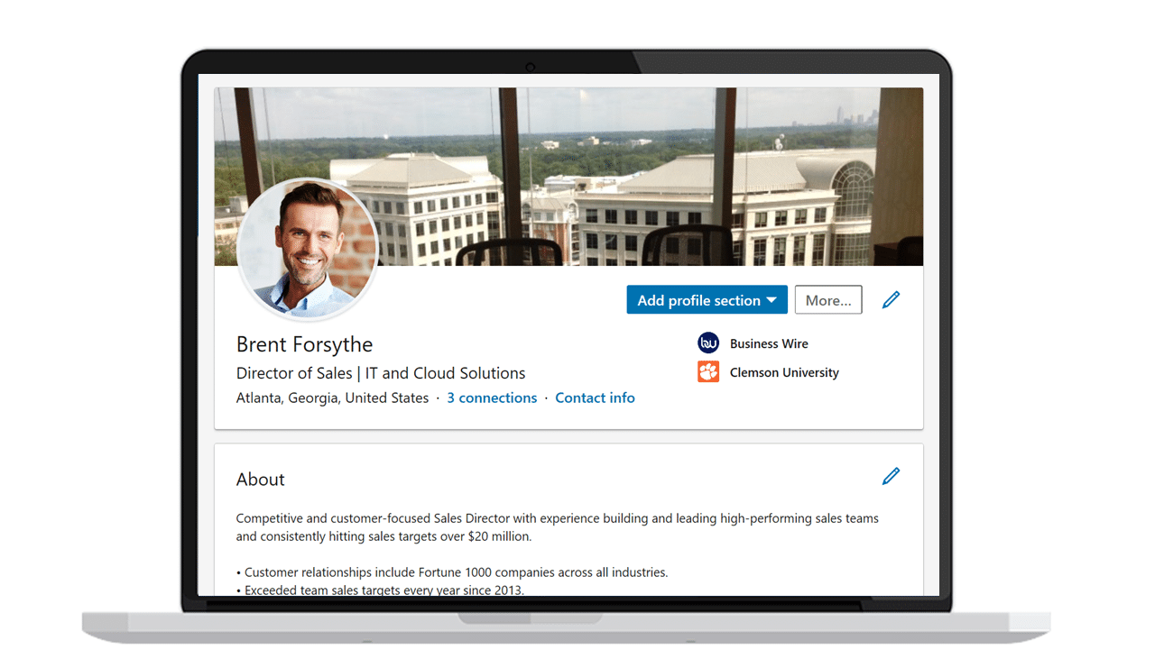TRS Website, LinkedIn Profile image